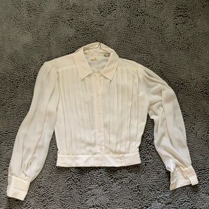 Liz Claiborne VINTAGE Secretary BLOUSE